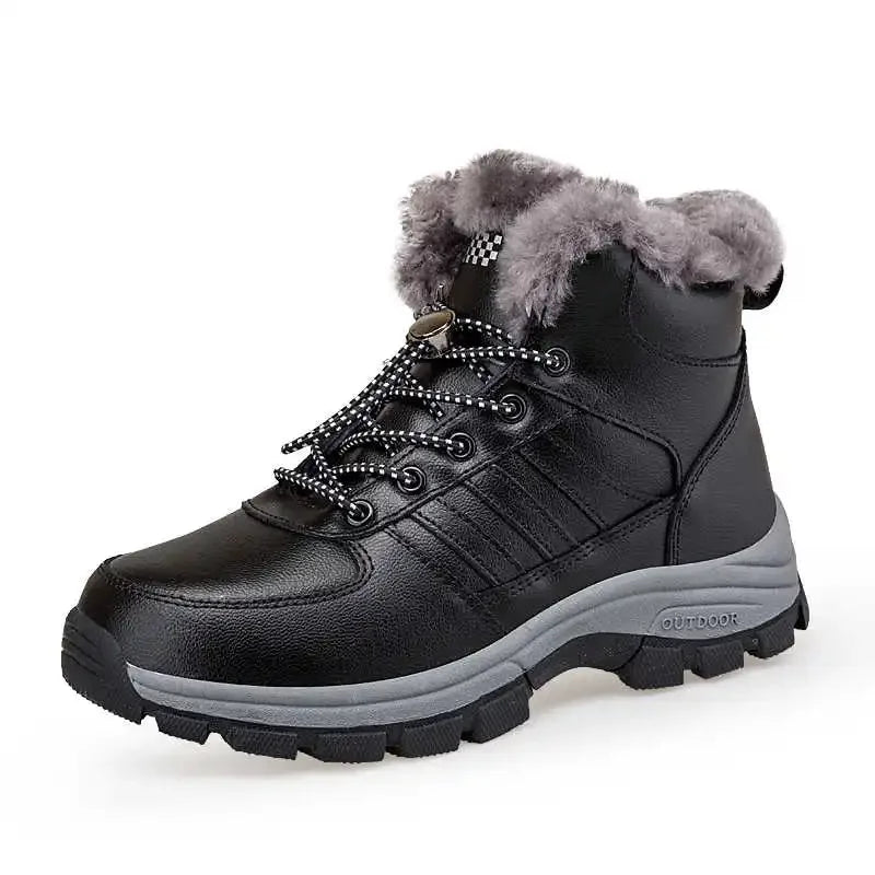 Thermo Thick Heeled Summer Shoes Brand Tennis Boot Black Sneakers - GilloServ