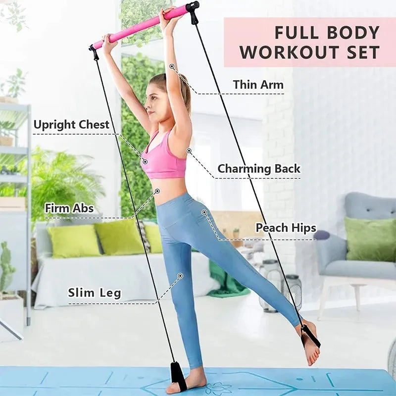 Multifunctional Pilates Bar Combination Fitness Bar Yoga Chest - GilloServ