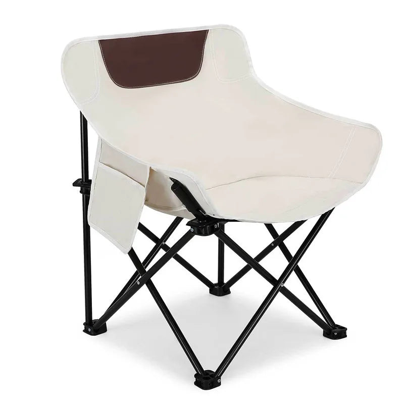 High Quality Camping Foldable Moon Chair Outdoor Portable Metal Picnic Chair with Camping Beach Hiking Bag - GilloServ