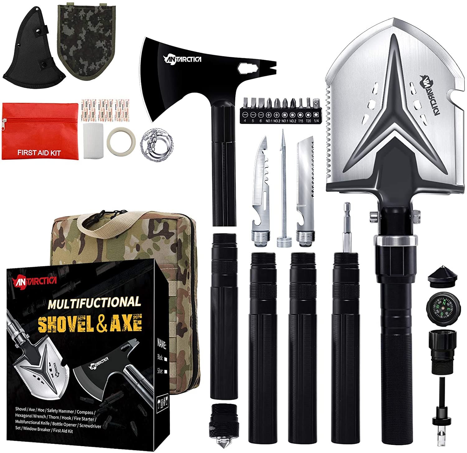 Tactical Multifunctional Camping Shovel Axe - GilloServ