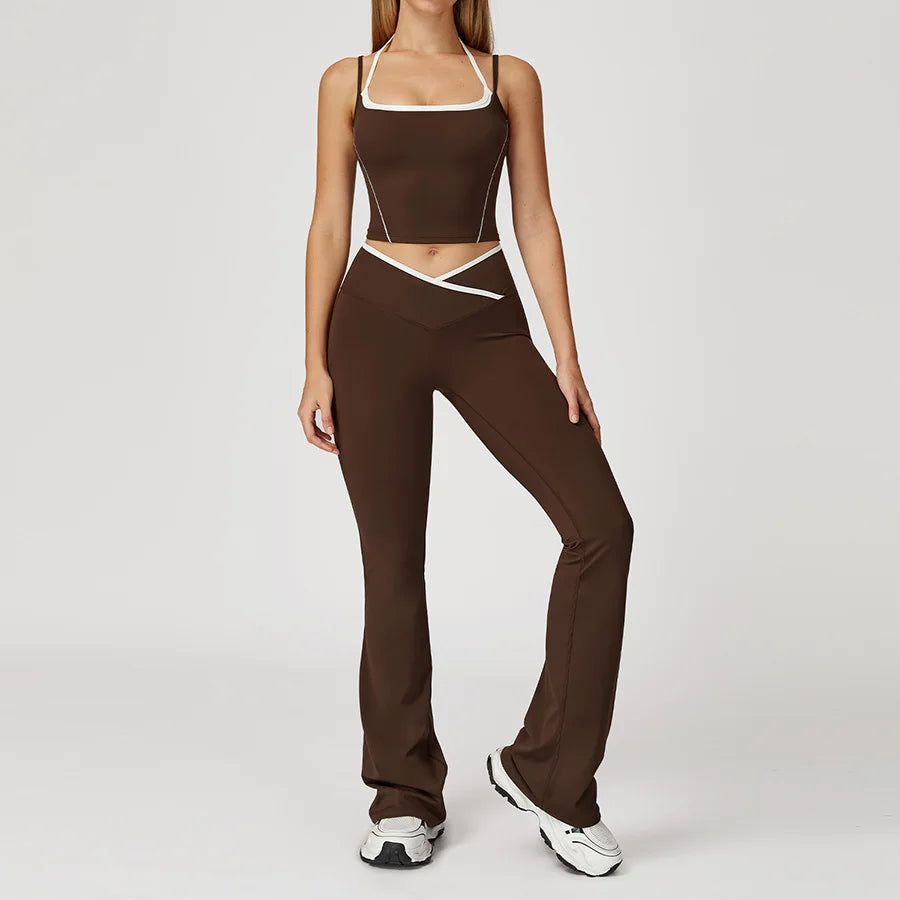 New Yoga Set 2 Pieces Workout Outfits Fitness Sportswear - GilloServ