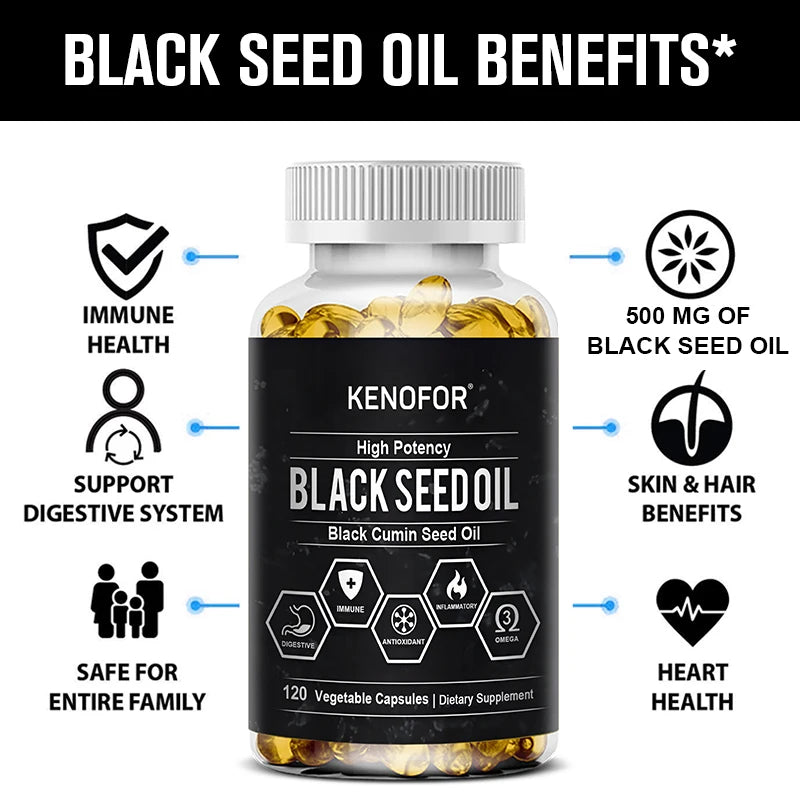 Black Cumin Seed Oil/Organic with antioxidant,anti-inflammatory digestive health properties - GilloServ