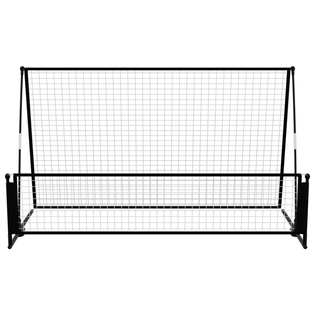 2 in 1 Soccer Rebounder Football Goal 202x104x120 cm Steel - GilloServ