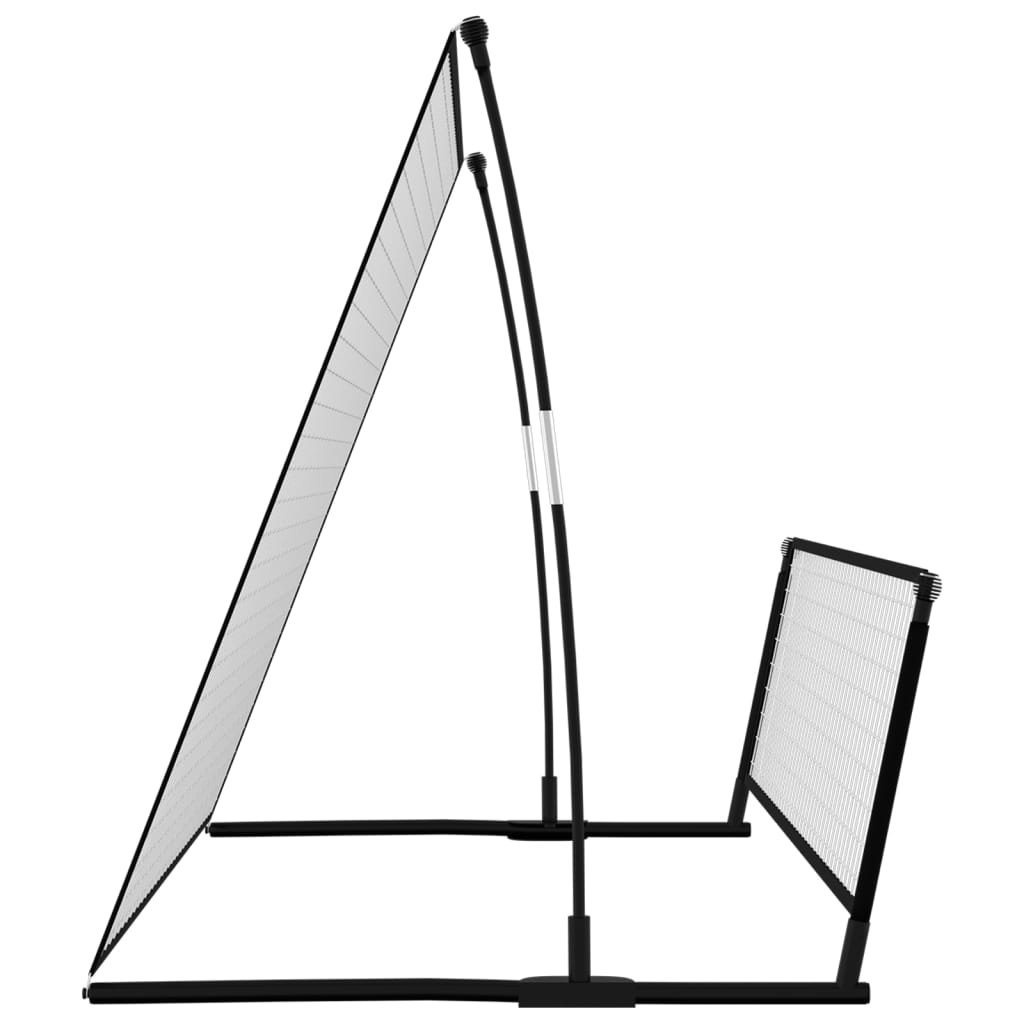 2 in 1 Soccer Rebounder Football Goal 202x104x120 cm Steel - GilloServ