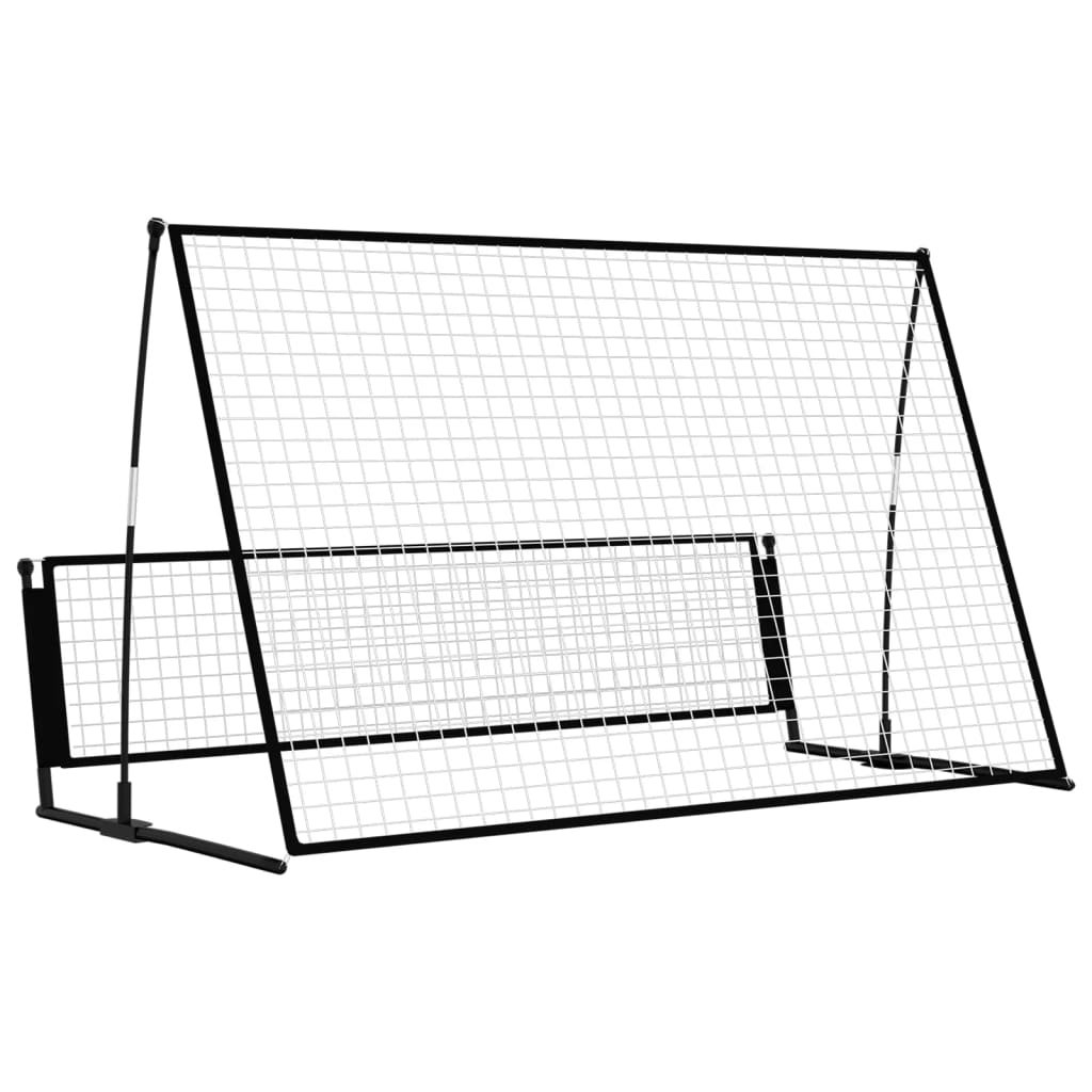 2 in 1 Soccer Rebounder Football Goal 202x104x120 cm Steel - GilloServ