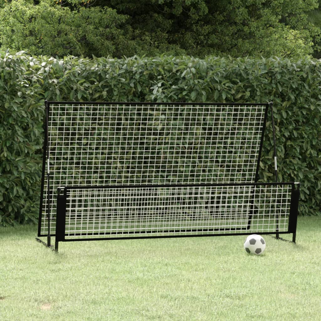 2 in 1 Soccer Rebounder Football Goal 202x104x120 cm Steel - GilloServ