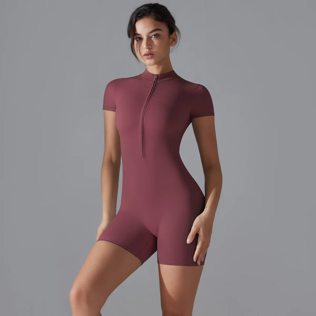 Breathable Quick Drying Exercise Set, One-piece Stand Up Yoga Sui - GilloServ