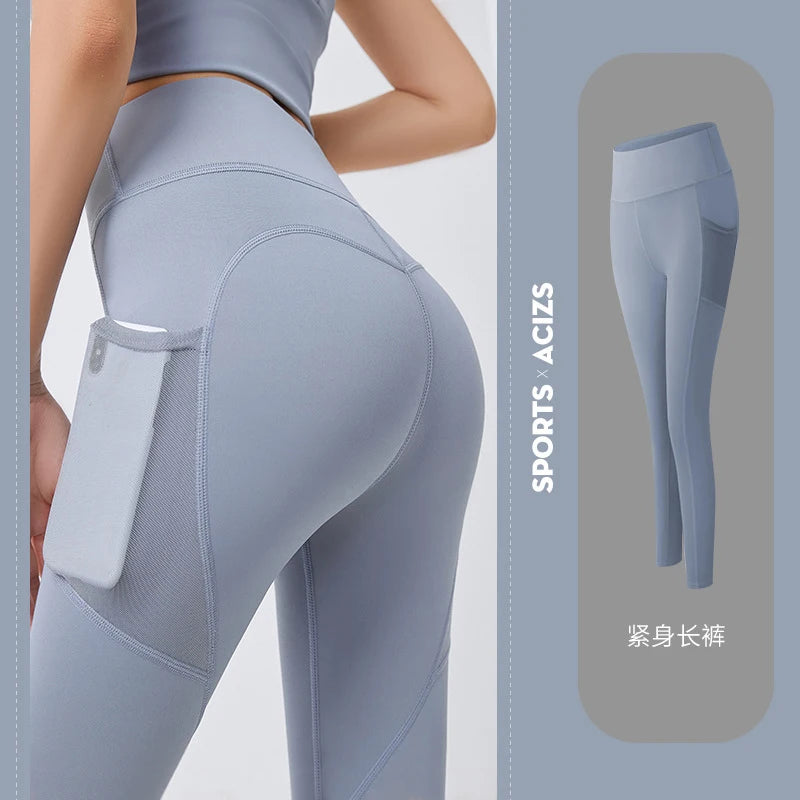 Yoga Pants with Pocket Plus Size Leggings Sport Girl Gym - GilloServ
