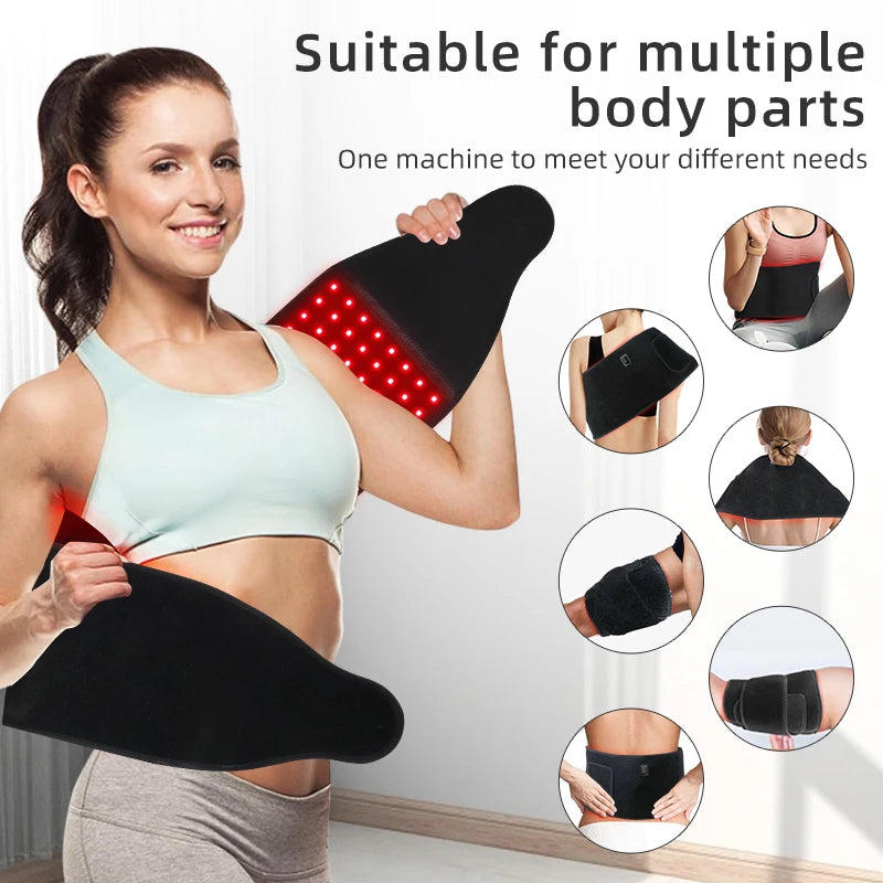 LED Skin Therapy Panel 660nm 850nm Red Infrared Light Therapy Belt - GilloServ
