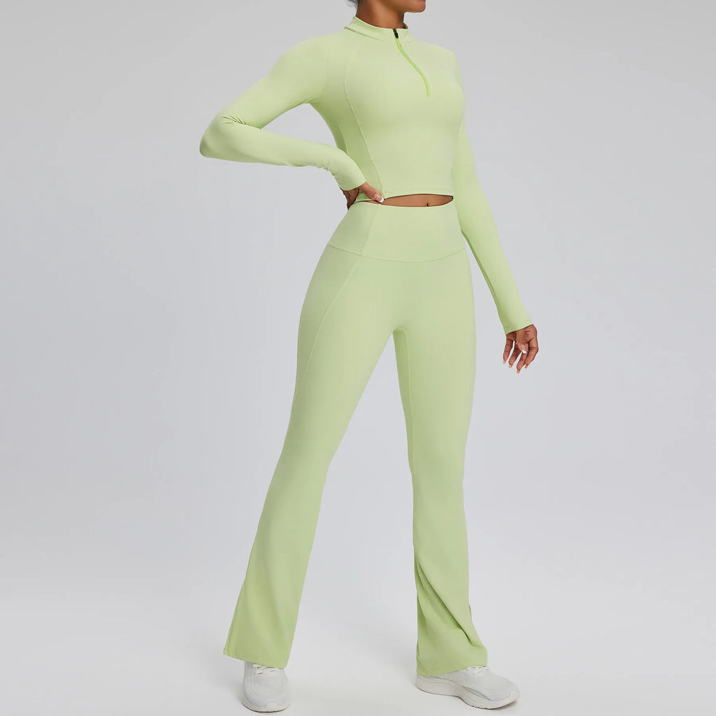 Best 2PCS Yoga Suit Gym Set Women Clothes Running Tracksuit Clothing - GilloServ