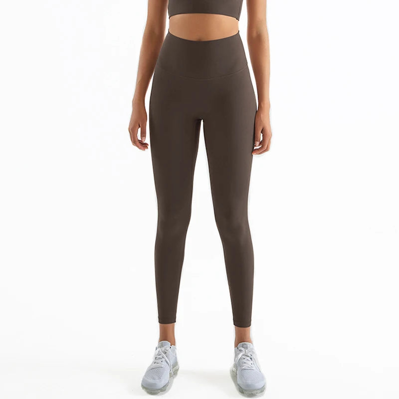 Nylon Leggings Women Yoga Pants Tight High Waist Hidden Pocket - GilloServ