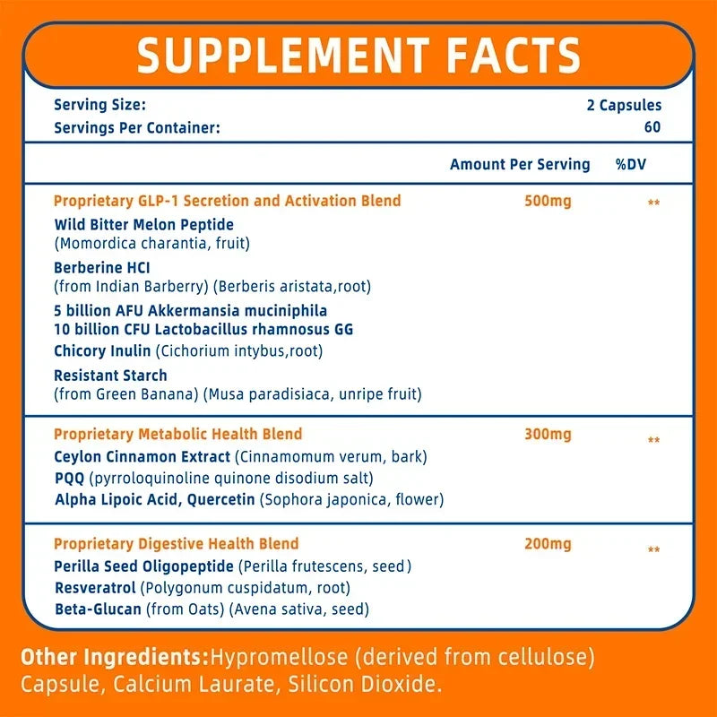 GLP-1 Supplement Promote Metabolism, Support Intestinal and Digestive Health, - GilloServ