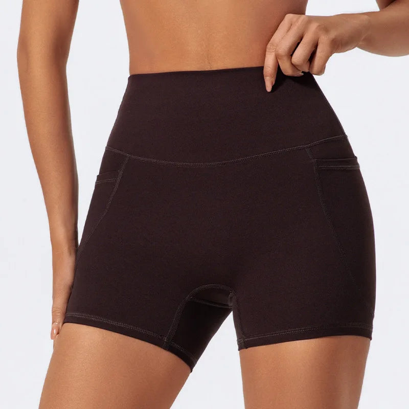 LezyanXR Yoga Leggings Quad Pants Moisture Wicking Quick Drying Breathable Fitness Sports Gym Workout Clothes Shorts for Women - GilloServ