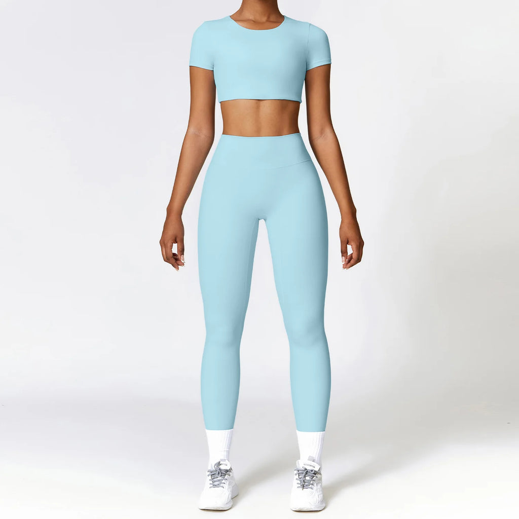 Best 2/3PCS Yoga Set Women Workout Set Seamless Sportswear Gym Clothing - GilloServ