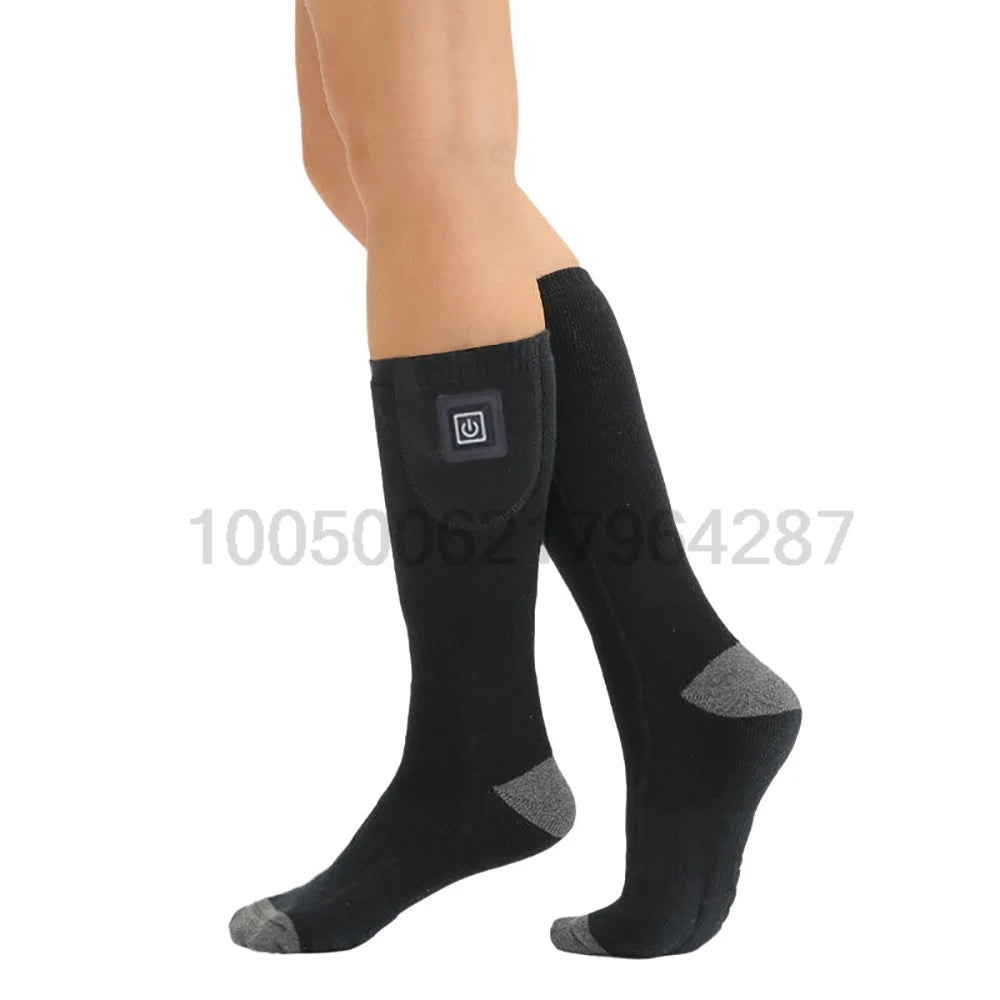 Heated Winter Socks// Warm Snowmobile Skiing// Heated Socks With Battery Case Outdoor Sport - GilloServ