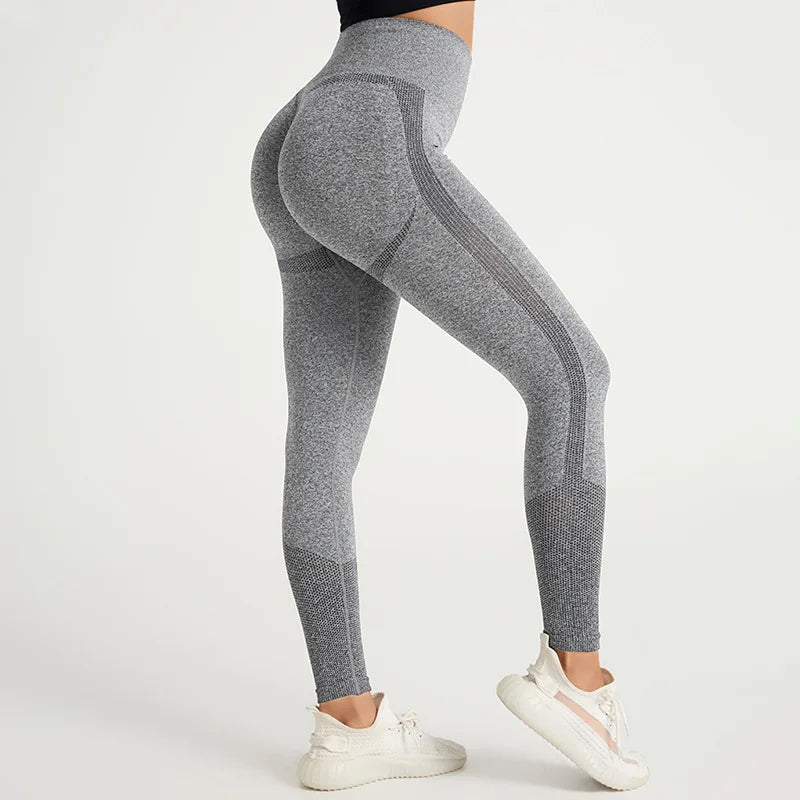 Latest Seamless Women Fitness Running High Waist Yoga Pants - GilloServ