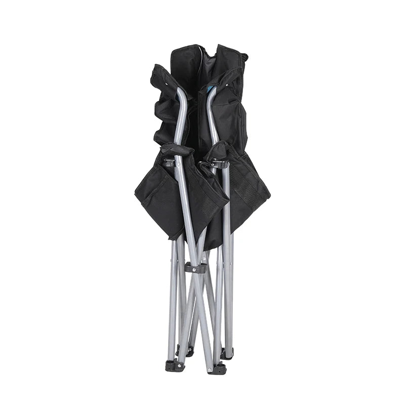 High Quality Portable Outdoor Cotton Beach Chair With Cup Hold on and Side Storage Bag Foldable Camping Chair - GilloServ