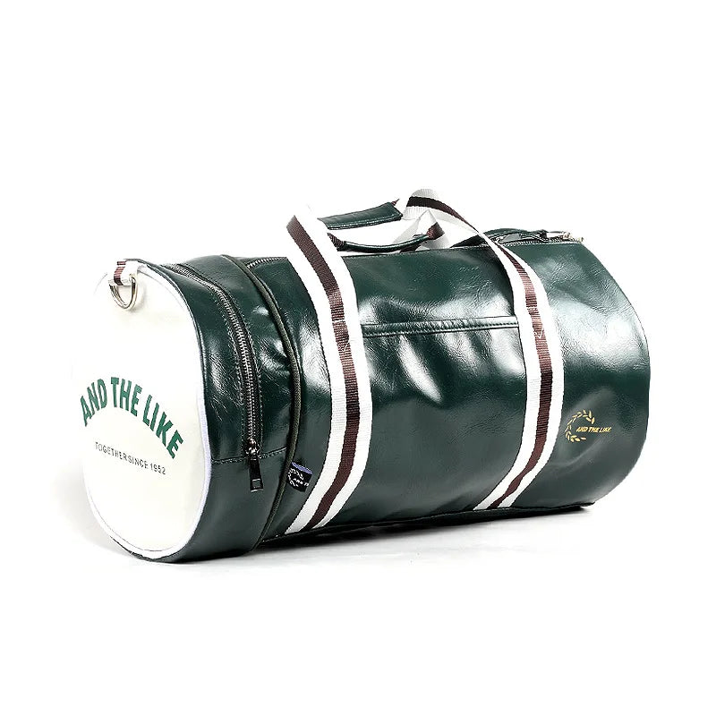 Gym Bag Men And Women Shoulder Bag, Portable Training Basketball Bag Cylinder, - GilloServ