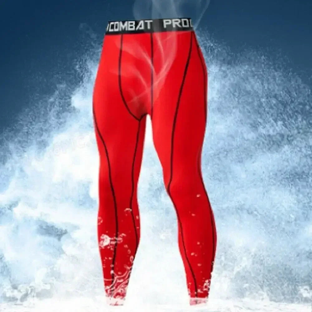 Fishing Men Compression Tight Leggings Running Sport Male Fitness Jogging Pants Quick Dry Trousers Workout Training Yoga Bottoms - GilloServ