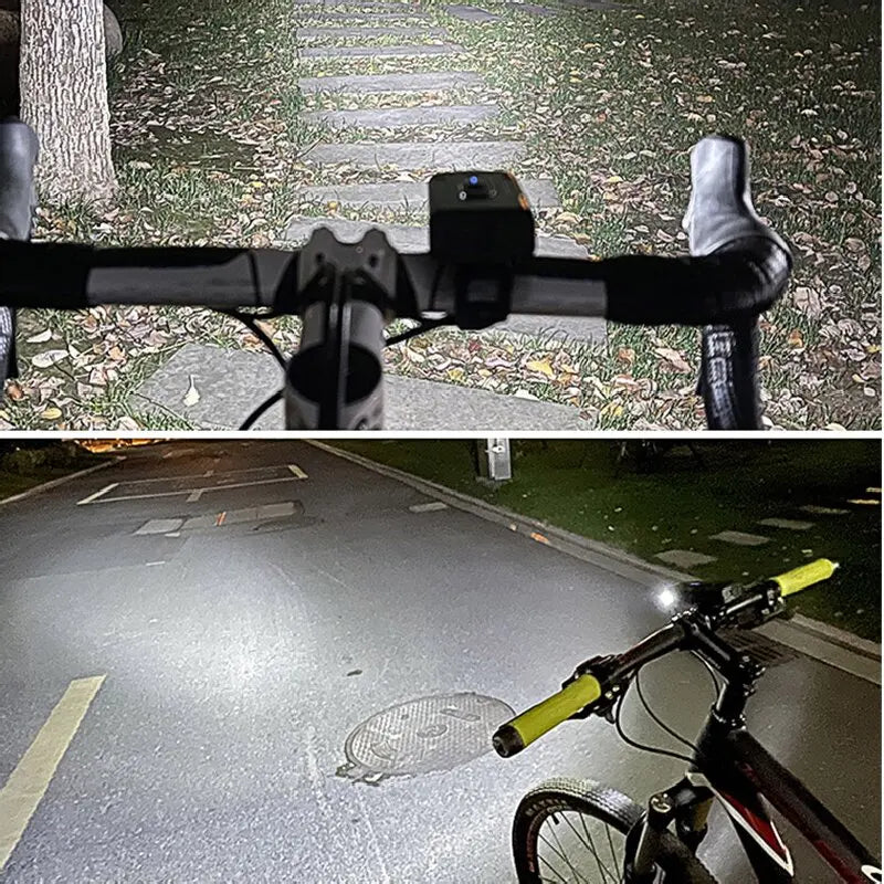 LED Bicycle Front Light Type-C Rechargeable Bicycle Headlight MTB Road Bike Headlamp Easy to Install Cycling Accessories - GilloServ