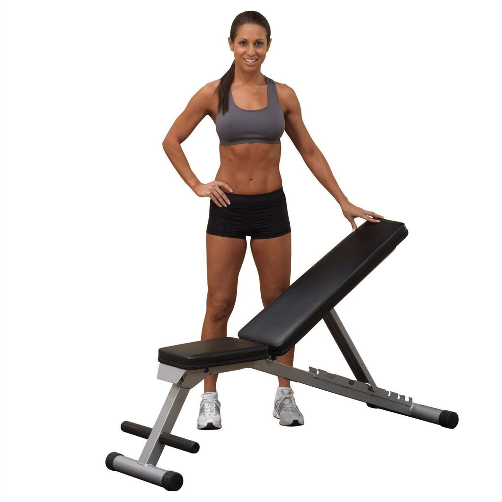 Multi-position Weight/Training Flat Incline/Decline Folding Exercise Bench - GilloServ