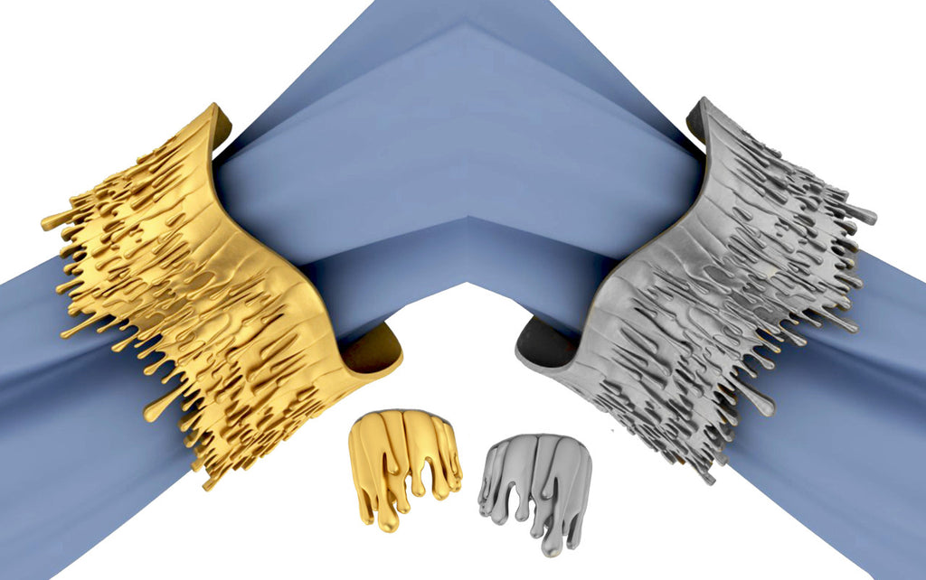 Antonio Wehrli Gravity Paint Drip Ring: Art into Jewelry-18K Gold-8