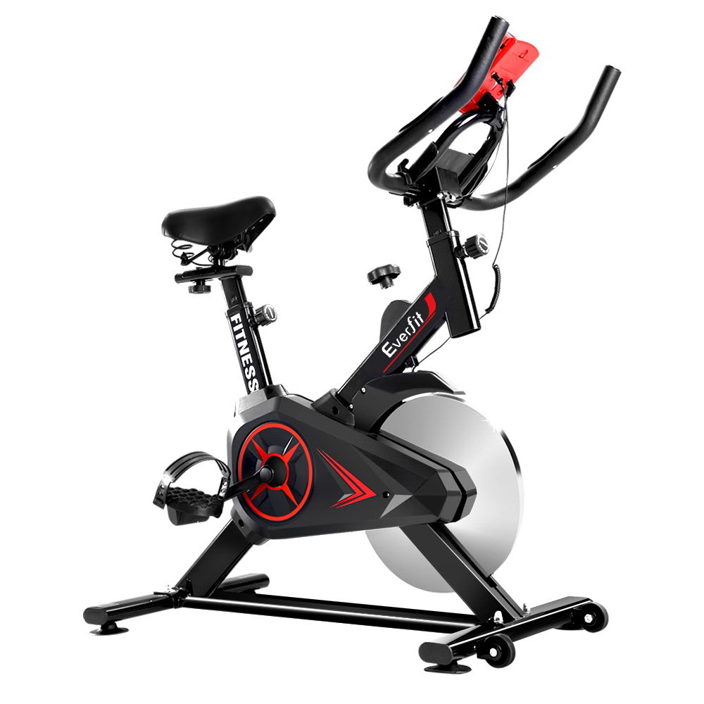 NNEDSZ Spin Bike Exercise Bike Flywheel Cycling Home Gym Fitness Adjustable-0