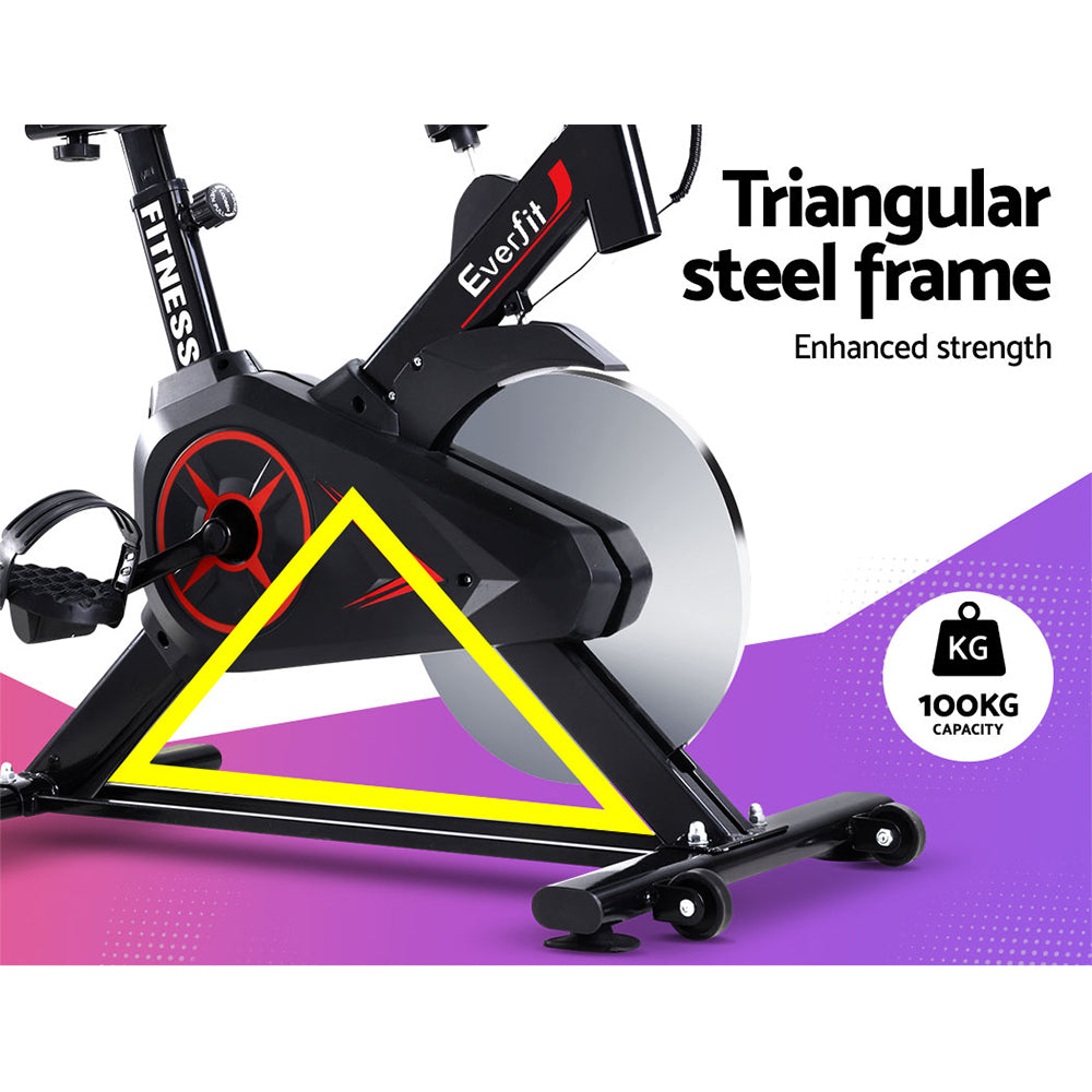 NNEDSZ Spin Bike Exercise Bike Flywheel Cycling Home Gym Fitness Adjustable - GilloServ