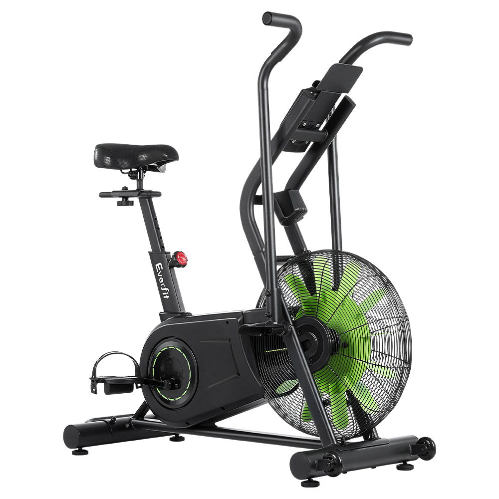 NNEDSZ Air Bike Dual Action Exercise Bike Fitness Home Gym Cardio - GilloServ