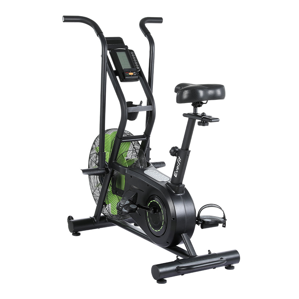 NNEDSZ Air Bike Dual Action Exercise Bike Fitness Home Gym Cardio - GilloServ