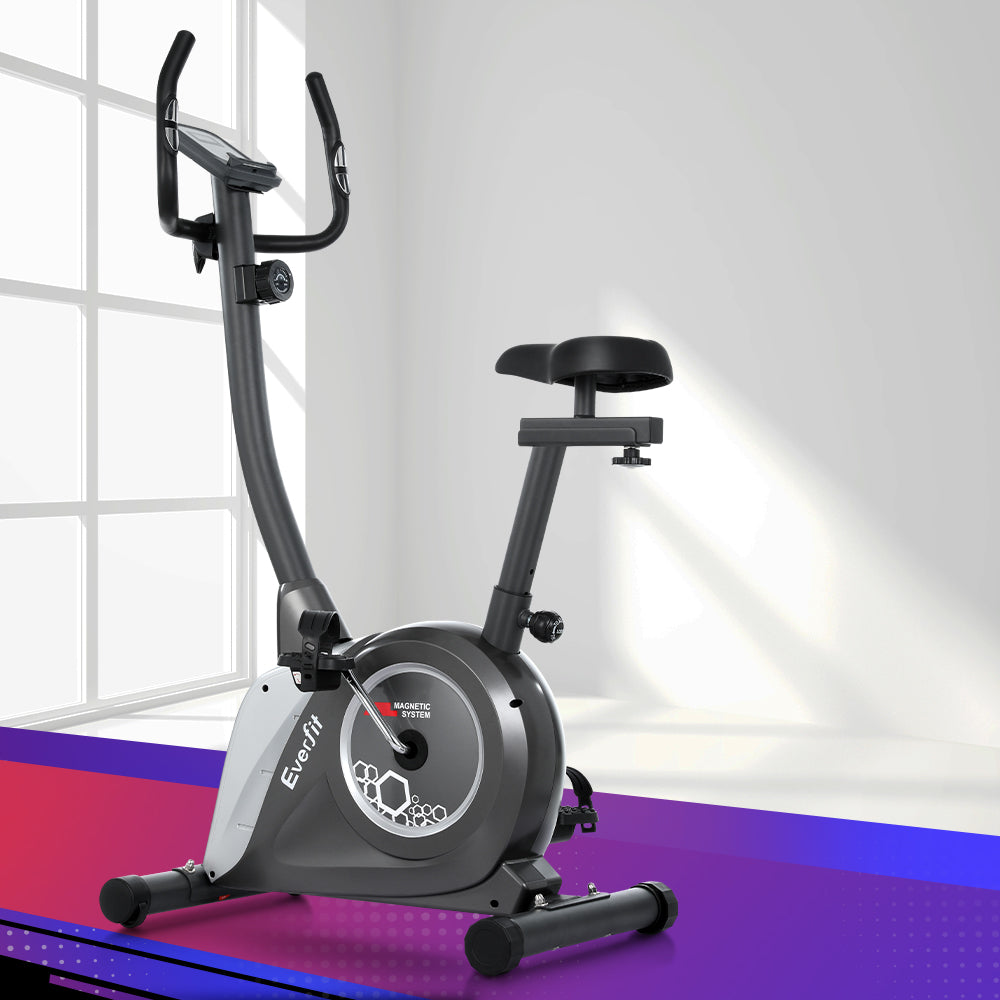 NNEDSZ Magnetic Exercise Bike Upright Bike Fitness Home Gym Cardio - GilloServ