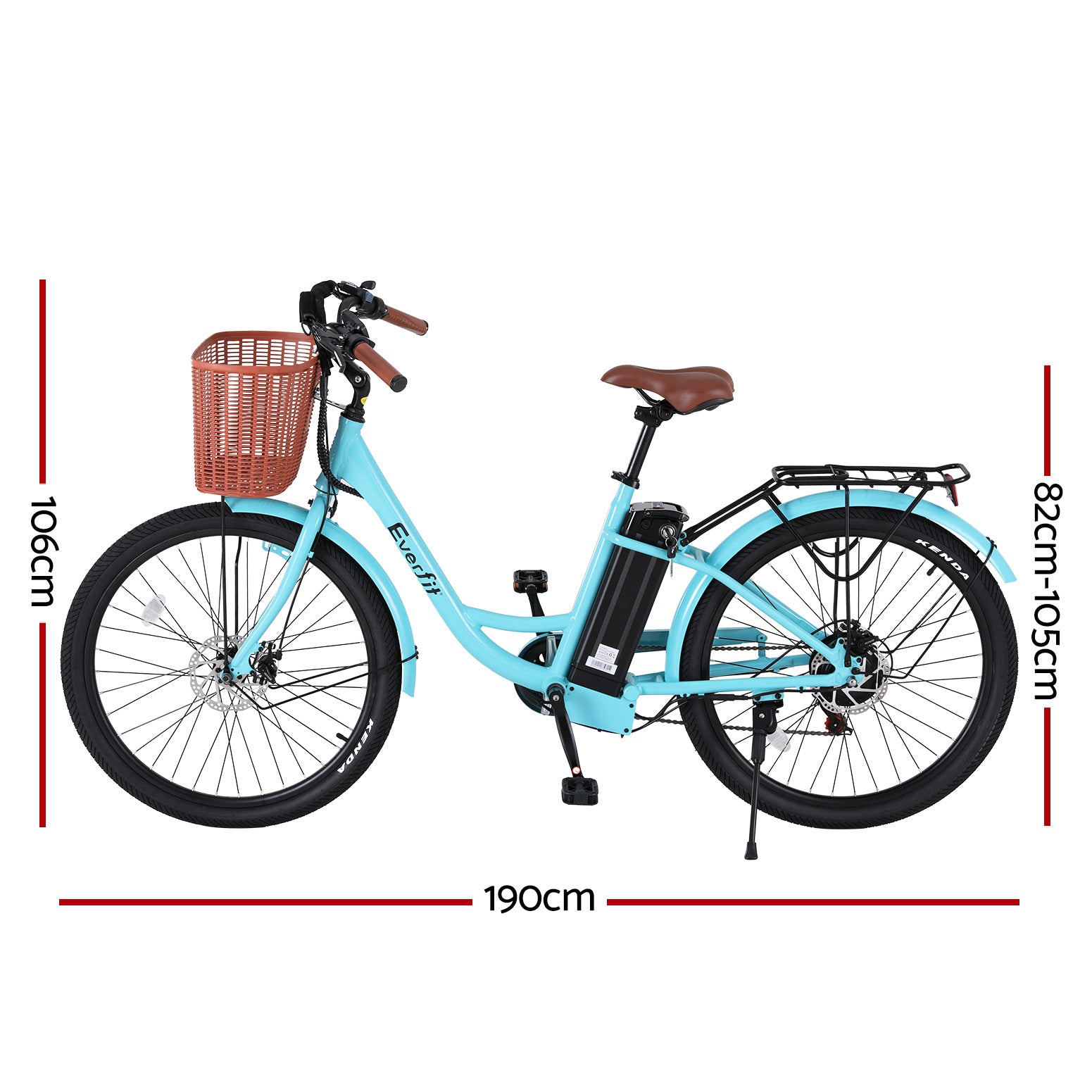 NNEDSZ 26" Electric Bike City Bicycle eBike e-Bike Commuter w/ Battery BL-1