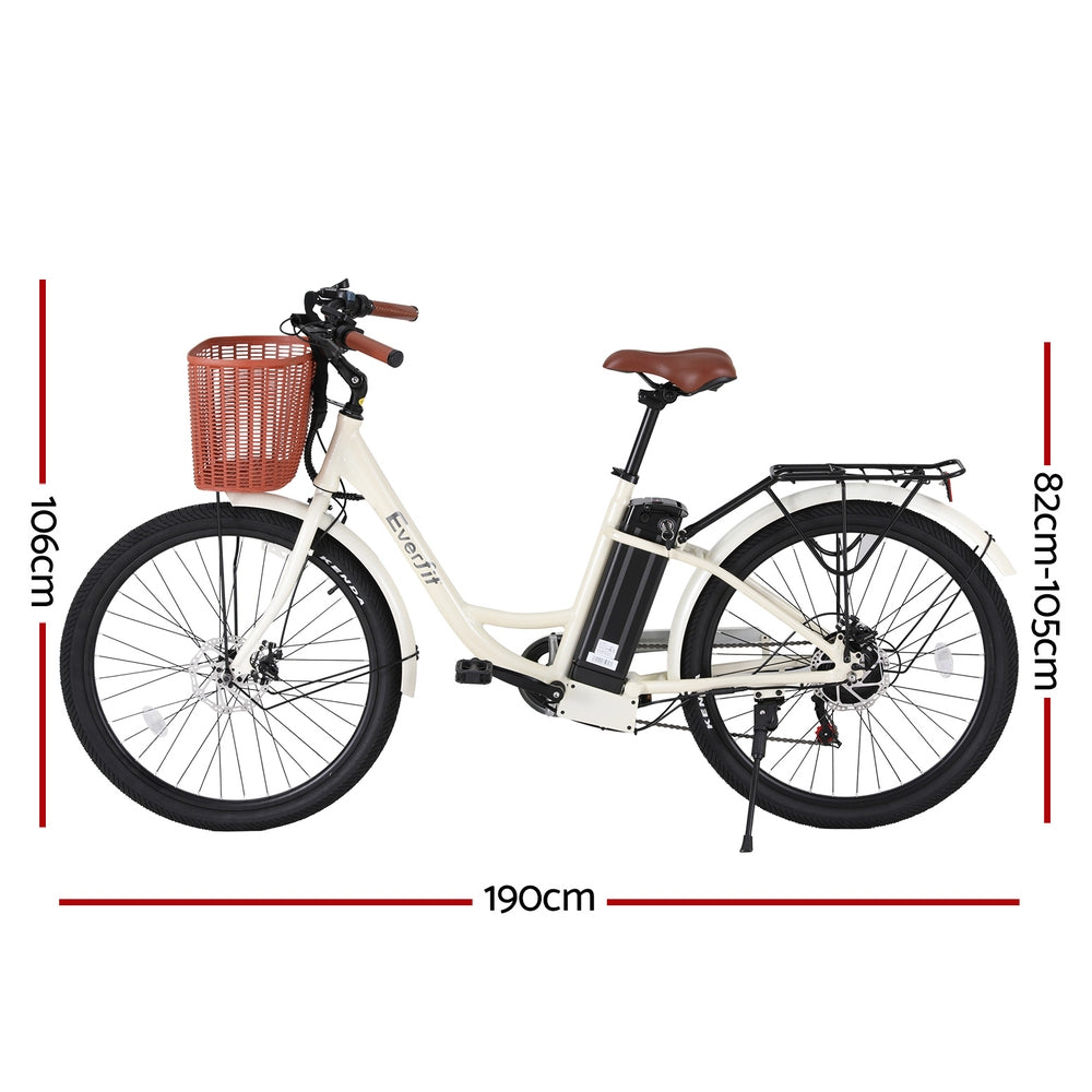 26" Electric Bike City Bicycle eBike e-Bike Commuter w/ Battery - GilloServ