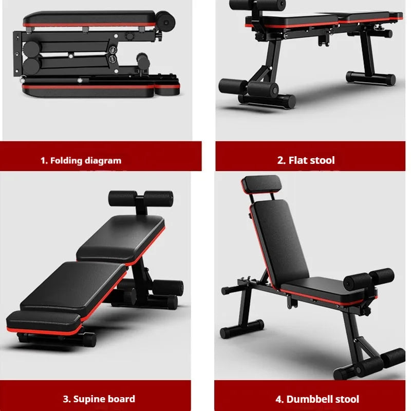 NNEOBA Multifunctional Folding Fitness Bench Stool - GilloServ