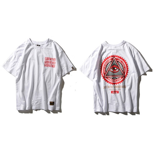Triangle Eye T Shirts Men's Hip Hop T-Shirt - GilloServ