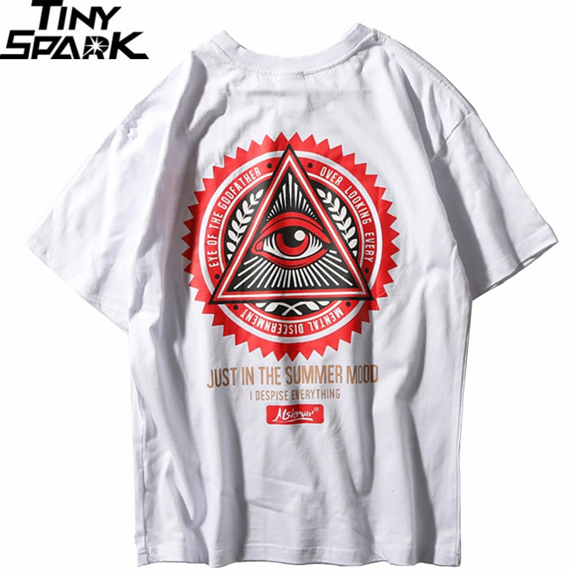 Triangle Eye T Shirts Men's Hip Hop T-Shirt - GilloServ