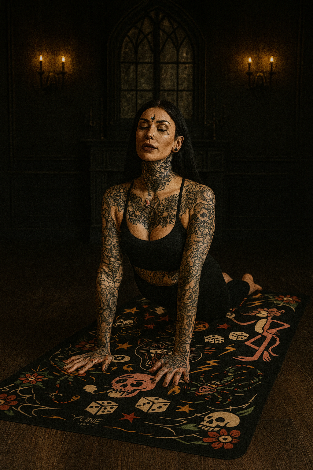 Tattoo Design Yoga Mat (3mm) Yune Yoga - GilloServ