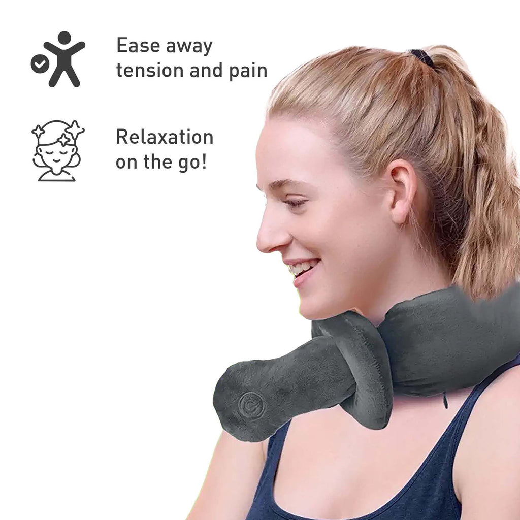 Total Warmth & Comfort Bundle – Includes Electric Soft Microplush Heated Blanket Shoulder Massaging Wrap - GilloServ