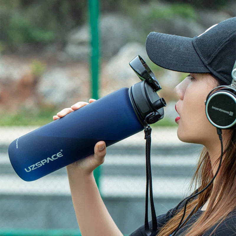 1L Sports Shaker Water Bottle Blue - GilloServ