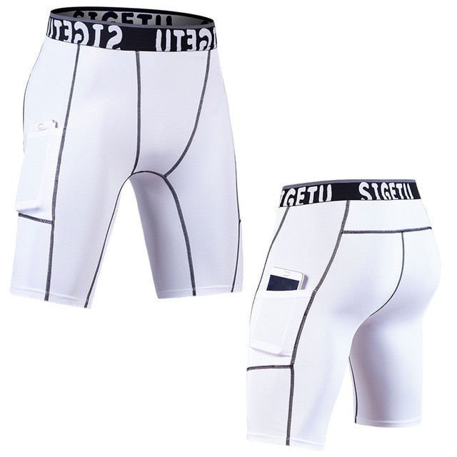 High Elastic GYM Shorts Men Dry Fit Running Shorts Pocket Design Fitness Sport - GilloServ