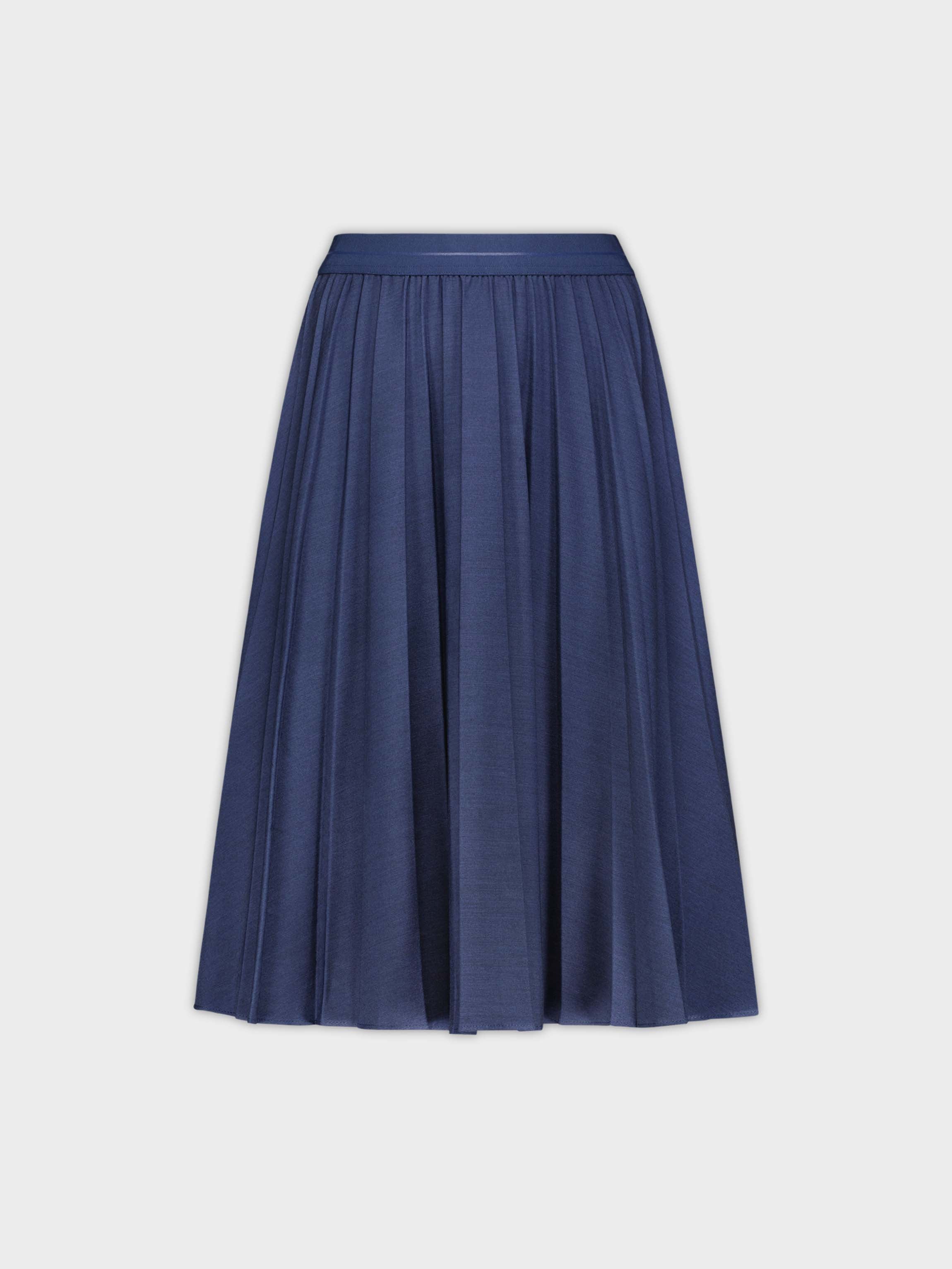 PLEATED SKIRT 26"-DENIM DARK BLUE - GilloServ