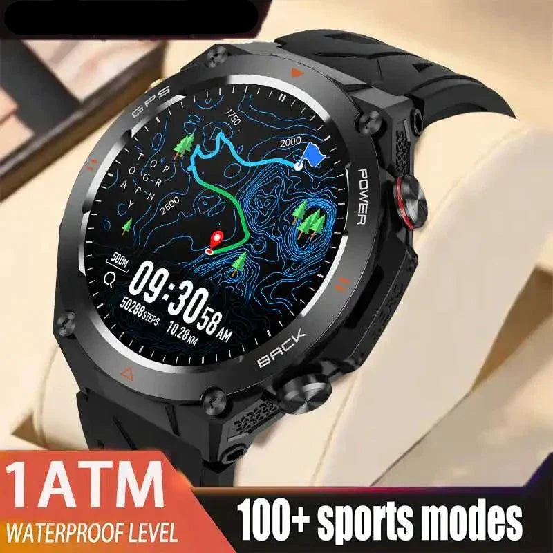 Men's Smart Fitness Watch Bluetooth Call (Black) - GilloServ
