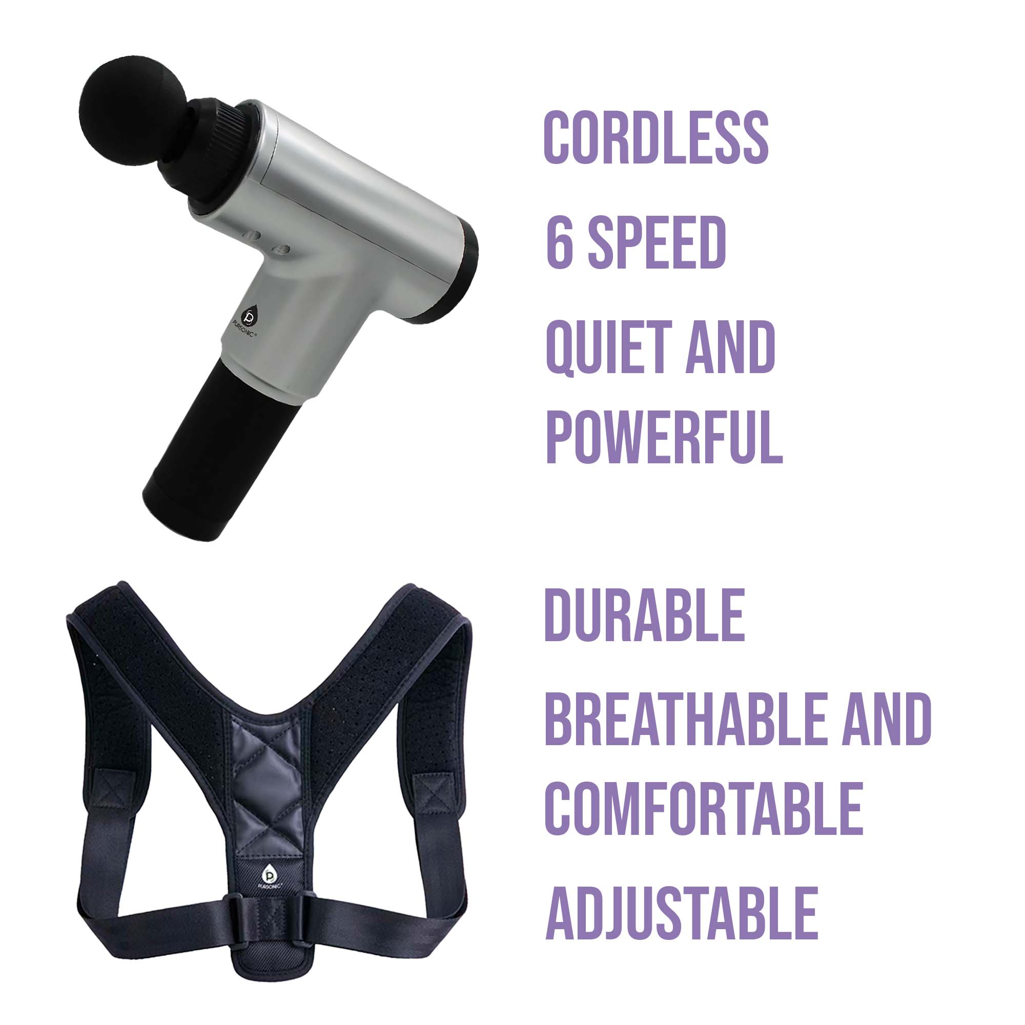 Pursonic Ultimate Pain Relief and Posture Support Bundle - GilloServ