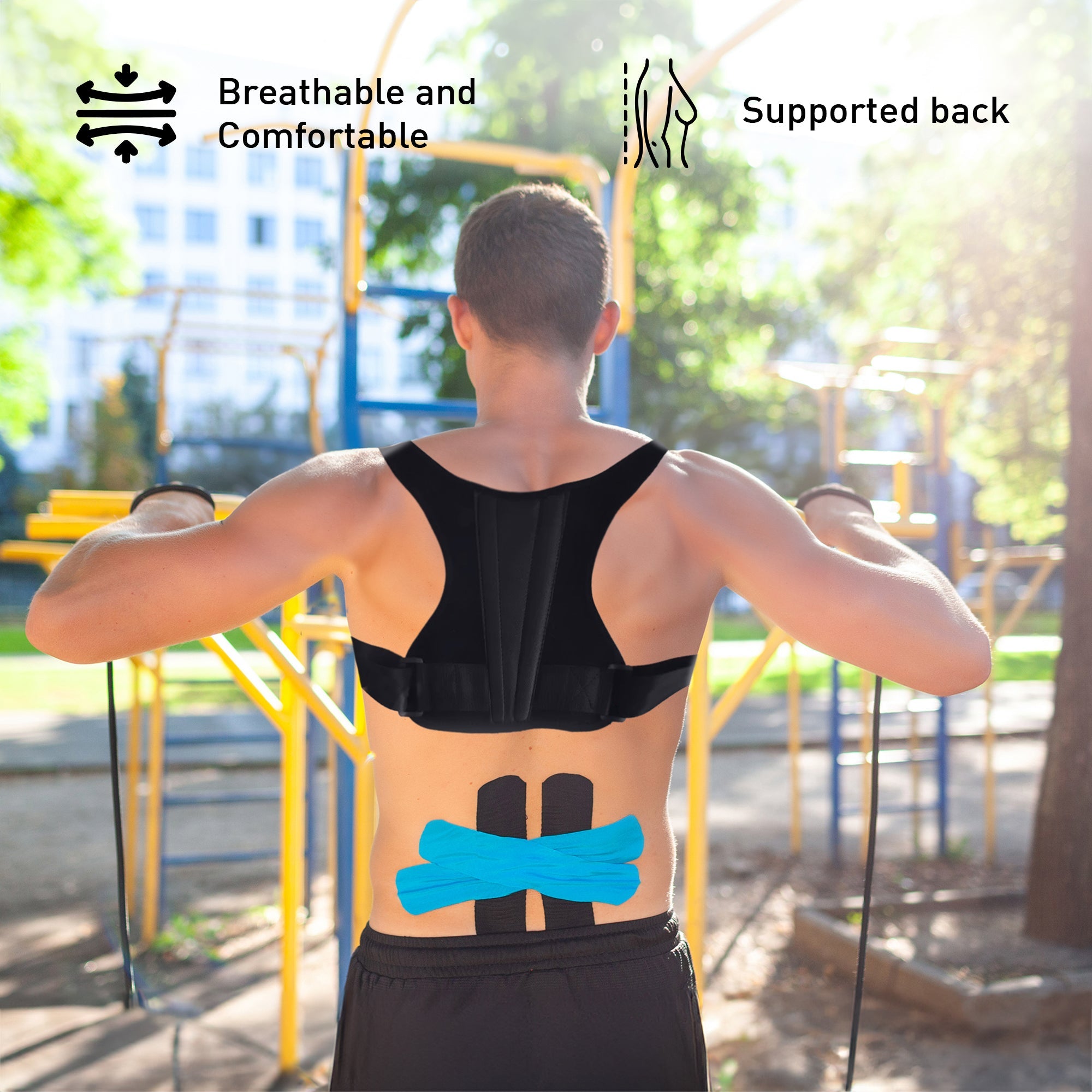 Adjustable Posture Corrector & Professional Massage Gun - GilloServ