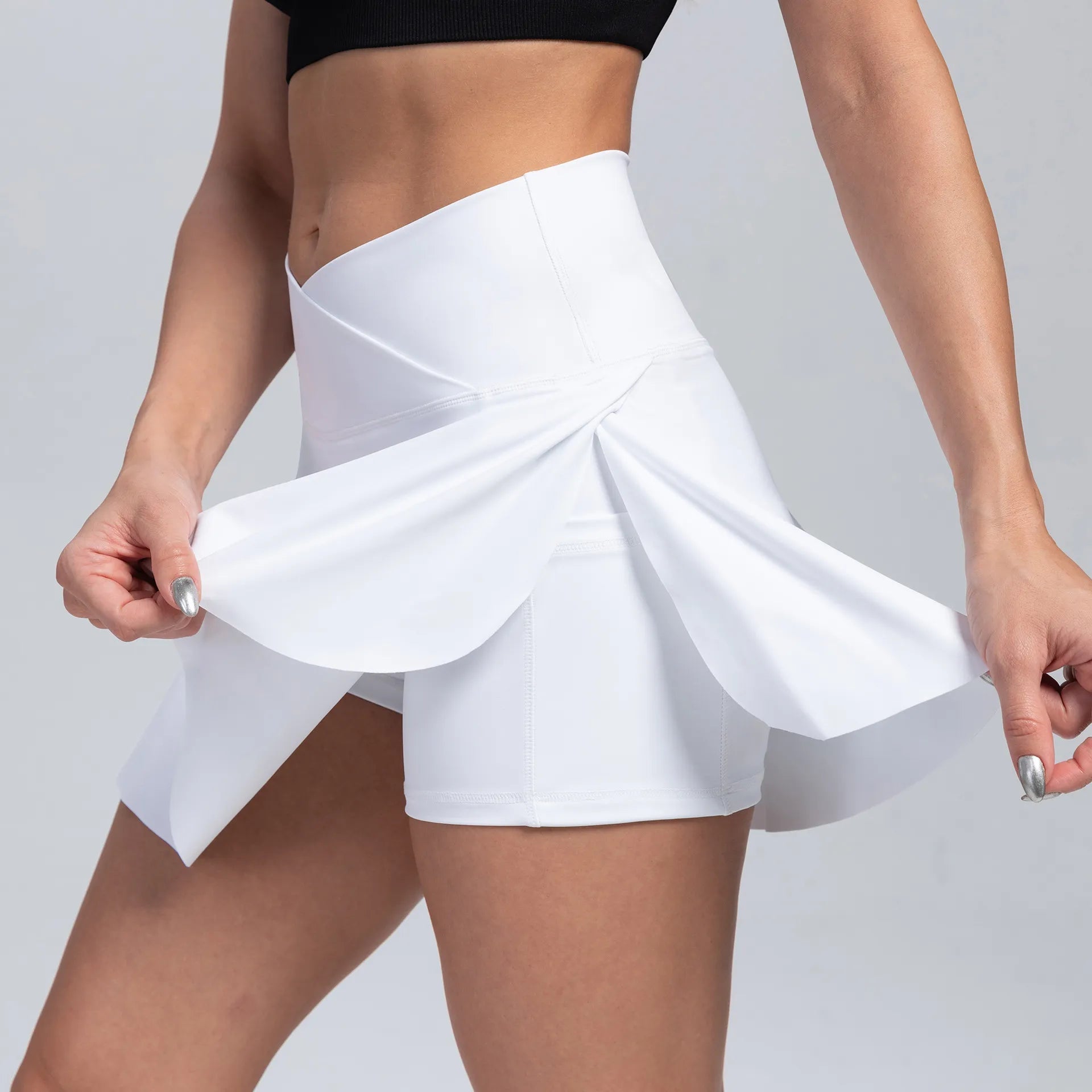 Women Pleated Tennis Skirt with Pockets Shorts Athletic Skirts - GilloServ