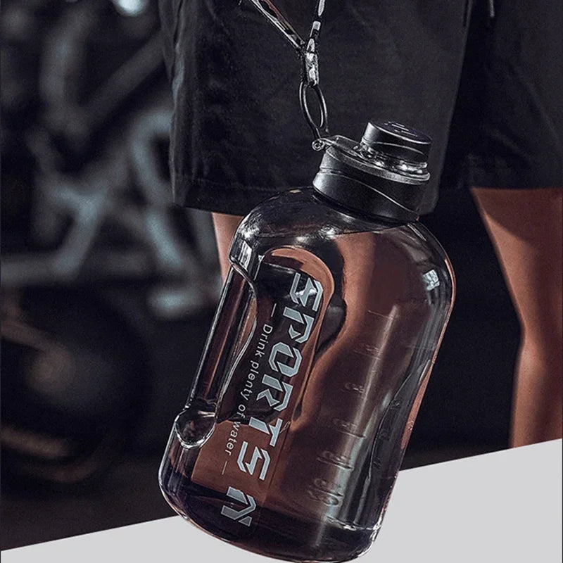 2.7L Sports Water Bottle Grey - GilloServ