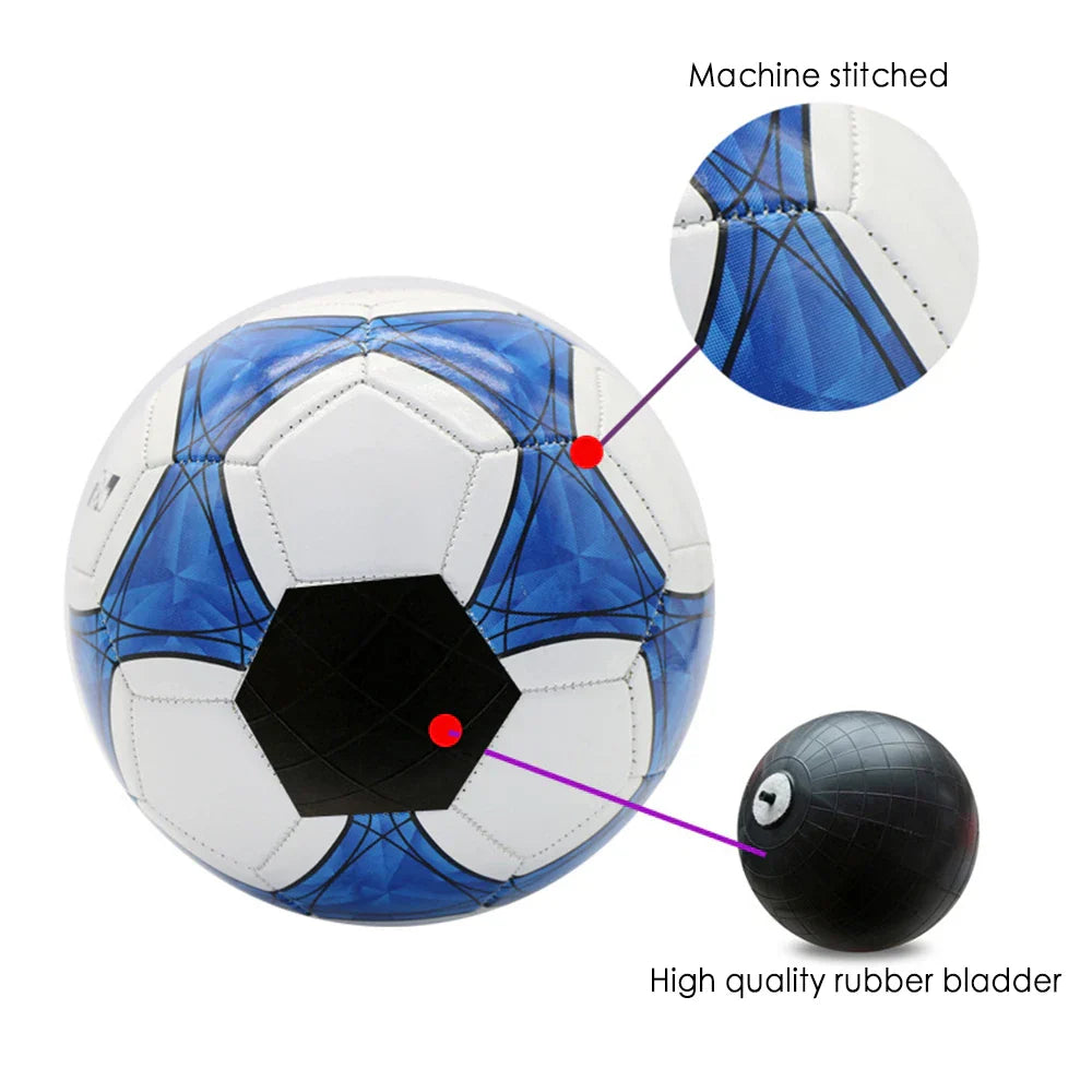 Size 5 Machine Stitched Soccer Ball Training and Matches - GilloServ