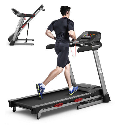 4.75 HP Folding Treadmill with Auto Incline and 20 Preset Programs - GilloServ