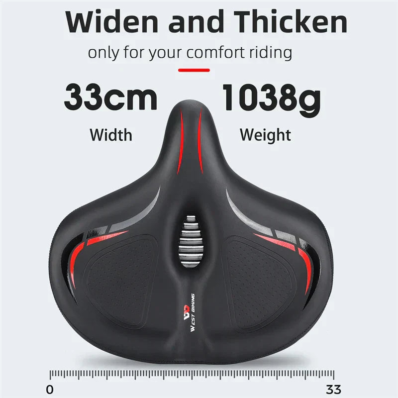 Oversized Comfort Bike Seat for Electric - GilloServ