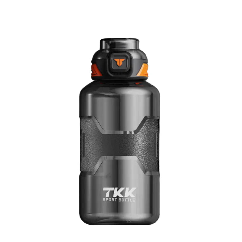1000ML Tritan Water Bottle with Straw Black - GilloServ